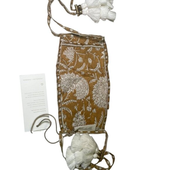 Cleobella Honey Mix Print Organic Cotton Face Mask w/ Tassels NWT  Description: - Picture 4 of 5